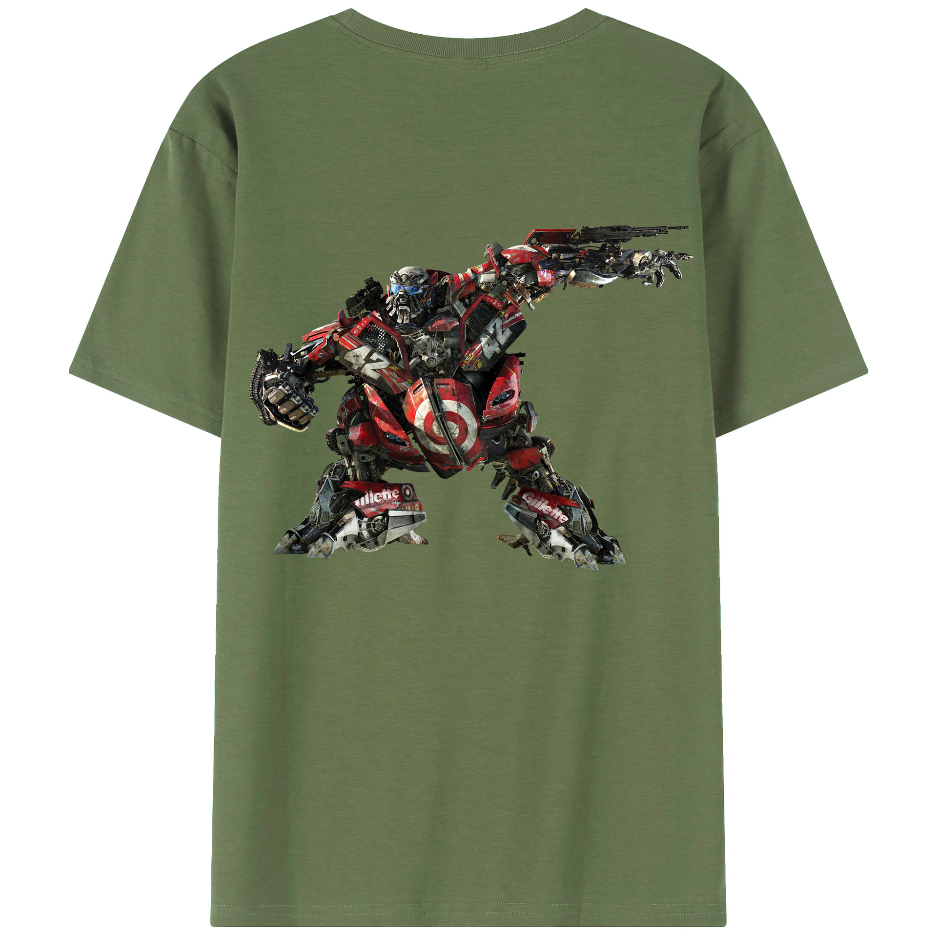 （画像用）  綿100％ メンズ半袖Tシャツ（バックプリント） 通気性